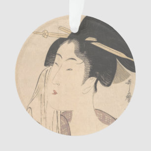 Woman Relaxing after Her Bath Ornament