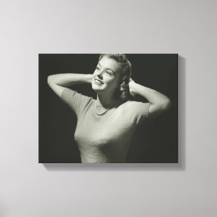 Woman Relaxing Canvas Print