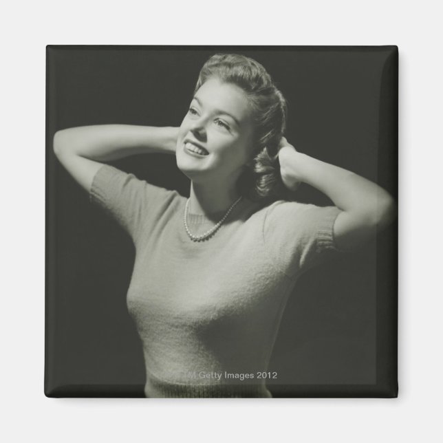 Woman Relaxing Magnet (Front)