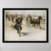 Woman Riding a Bicycle 1897