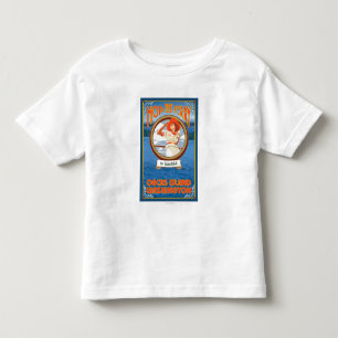 Woman Riding Ferry - Orcas Island, Washington Toddler T-Shirt
