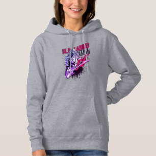Woman Rocks - Dark Lady Musician Hoodie