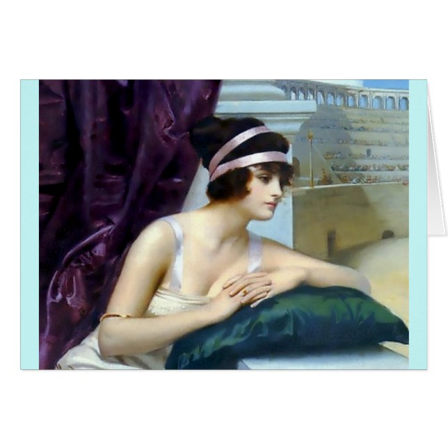 Woman Roman Colosseum painting (Front Horizontal)