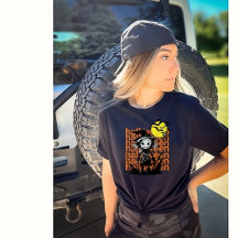 Woman’s Spooky Funny Retro Halloween Scarecrow Tee