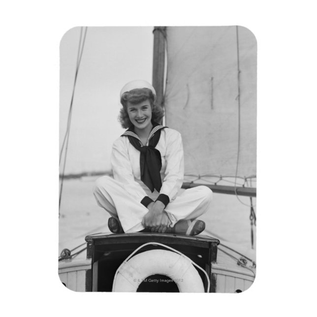 Woman Sailor Magnet (Vertical)