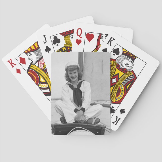 Woman Sailor Playing Cards (Back)