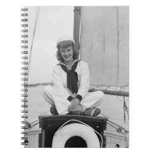 Woman Sailor Spiral Notebook