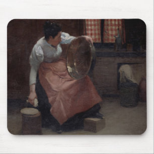 Woman Scouring Mouse Pad