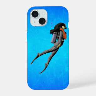 Woman SCUBA Diving iPhone 15 Case