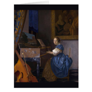 Woman Seated at a Virginal by Vermeer