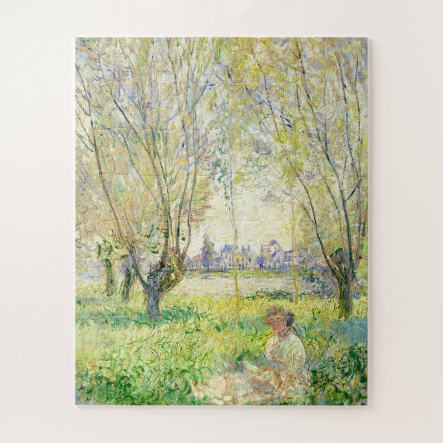Woman Seated under the Willows by Claude Monet Jigsaw Puzzle (Vertical)