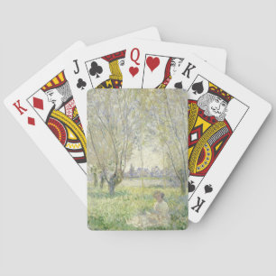 Woman Seated Under the Willows   Claude Monet Playing Cards