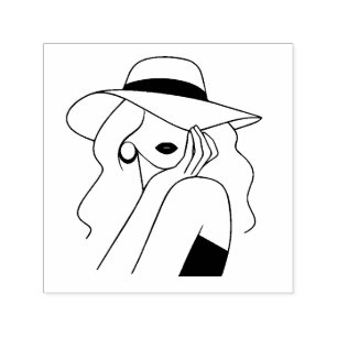 Woman Self-inking Stamp