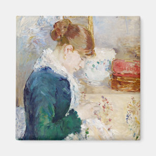 Woman Sewing, Berthe Morisot Magnet