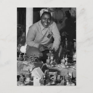 Woman Shipfitters Working on Submarine Postcard