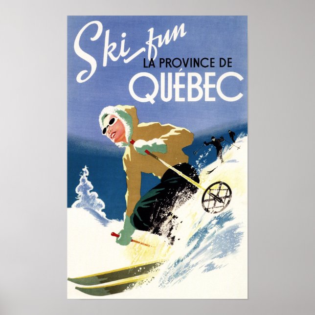 Woman Skiing - Both English and French Poster (Front)