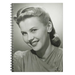 Woman Smiling 2 Spiral Notebook
