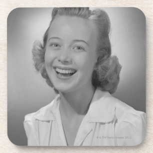 Woman Smiling Coaster