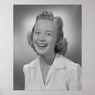Woman Smiling Poster