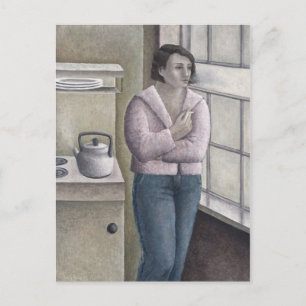 Woman Smoking 1996 Postcard