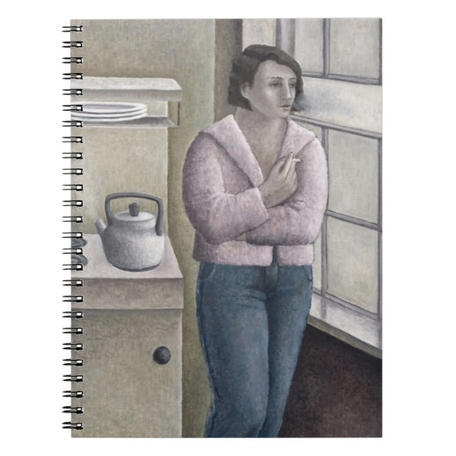 Woman Smoking 1996 Spiral Notebook (Front)