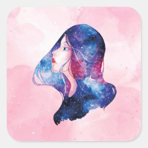 Woman Square Sticker