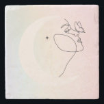 Woman Stone Coaster<br><div class="desc">🖤</div>