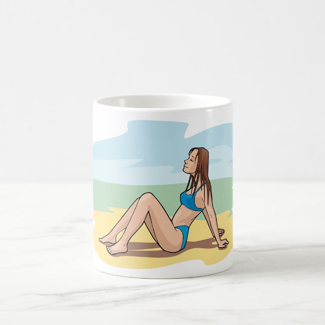 Woman Sunbathing Coffee Mug (Creator Uploaded)