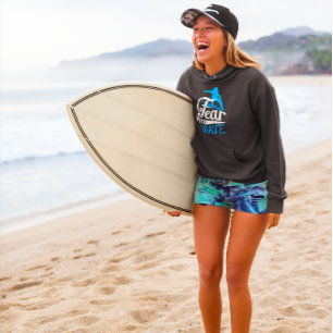 Woman Surfer Fear No Wave Women's Surfing Hoodie