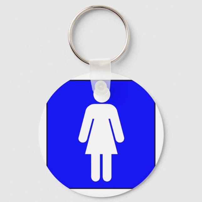 Woman Symbol Key Ring (Front)