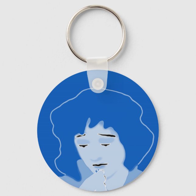 Woman taking Mifepristone Key Ring (Front)