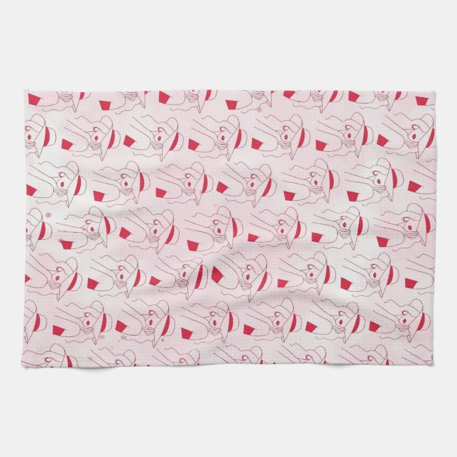 Woman Tea Towel (Horizontal)