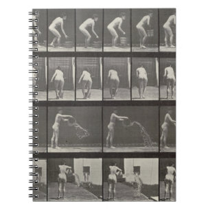 Woman throwing a bucket of water, plate 401 from ' notebook