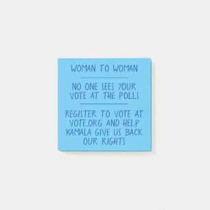 Woman to Woman Vote Notes