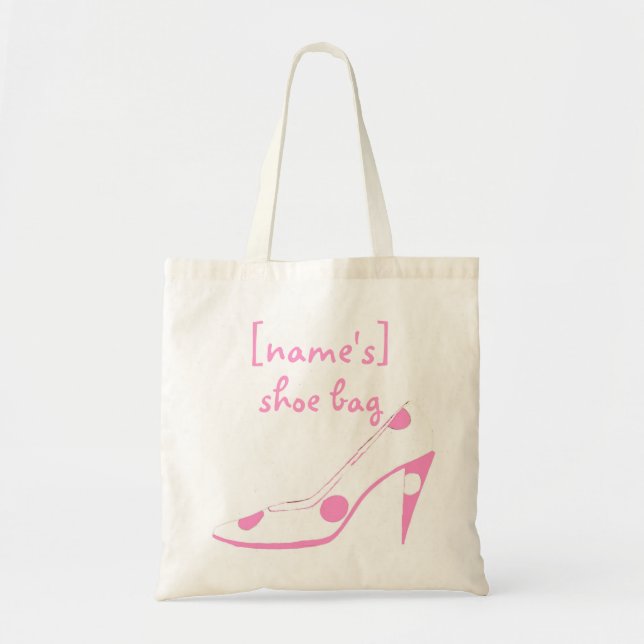 Woman  Traveller Shoe Protector Bag - pink (Front)