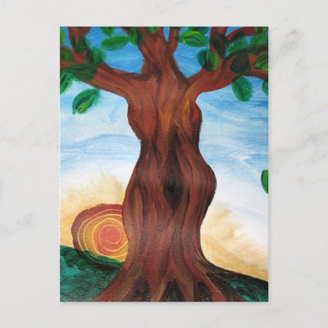 Woman tree postcard (Front)