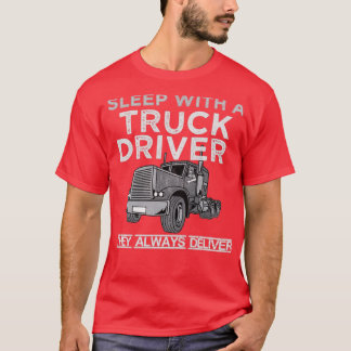Woman Trucker Truck Driver Female Truck Driver Wif T-Shirt