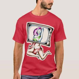 Woman TV Traditional Tattoo T-Shirt