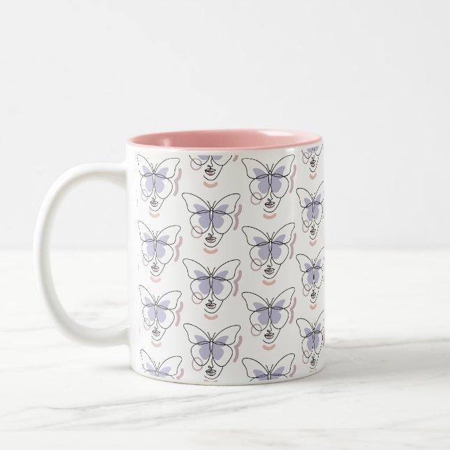 Woman Two-Tone Coffee Mug (Left)