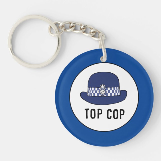 Woman UK Police Officer or WPC Key Ring (Front)