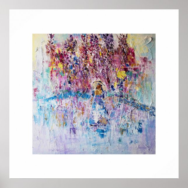 Woman Under the Wisteria Poster (Front)