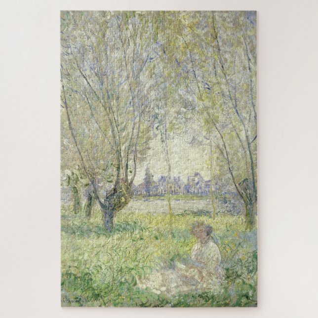 Woman under Willows, Monet 1880 Jigsaw Puzzle (Vertical)