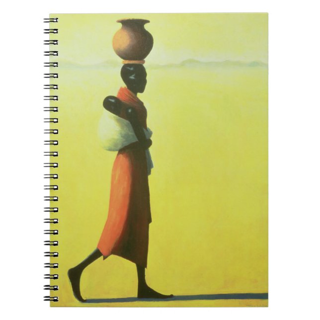 Woman Walking 1990 Spiral Notebook (Front)