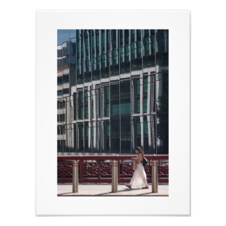 Woman Walking Across Holborn Viaduct London (1525) Photo Print