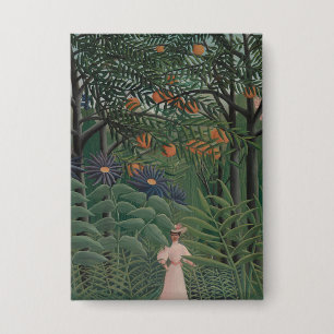 Woman Walking in an Exotic Forest, Henri Rousseau