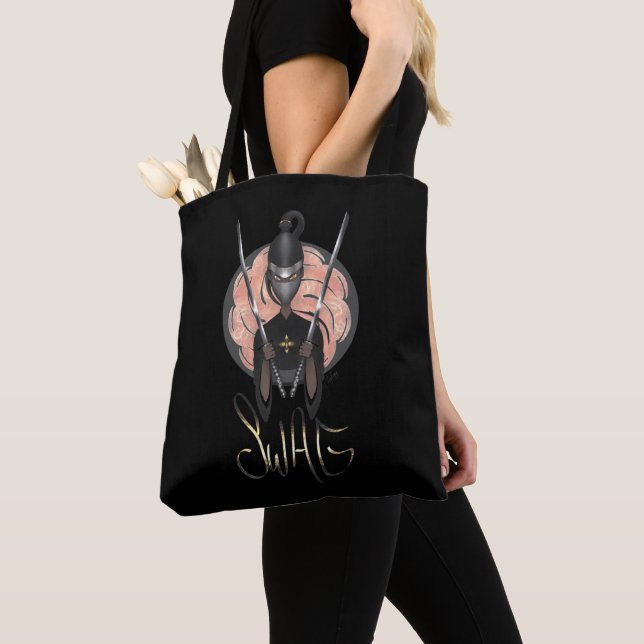 Woman Warrior Strong Tote Bag (Close Up)