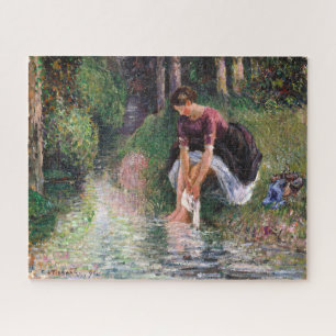 Woman Washing Her Feet Camille Pissarro Jigsaw Puzzle