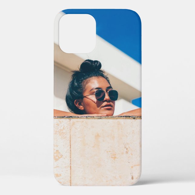 Woman wearing black sunglasses Case-Mate iPhone case (Back)