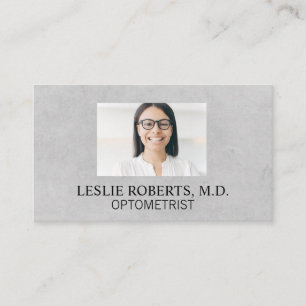 Woman Wearing Prescription Glasses Optometrist Business Card