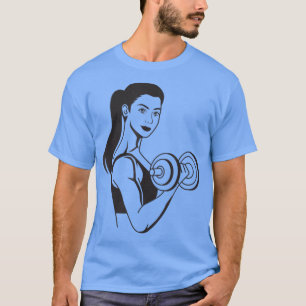 Woman Weightlifting Gym Fitness Apparel Trainers G T-Shirt
